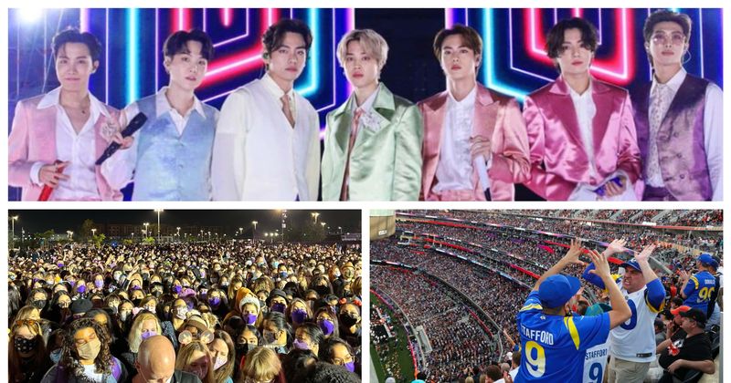 BTS ARMY shames Super Bowl LVI attendees for flouting mask mandate unlike K-pop fans