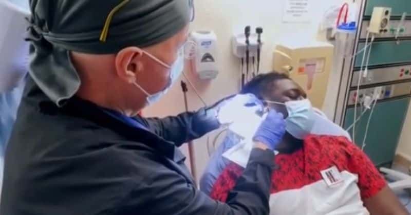 TLC 'Stuck': Dr Larry Mellick operates on 16-year-old with earring stuck in his earlobe