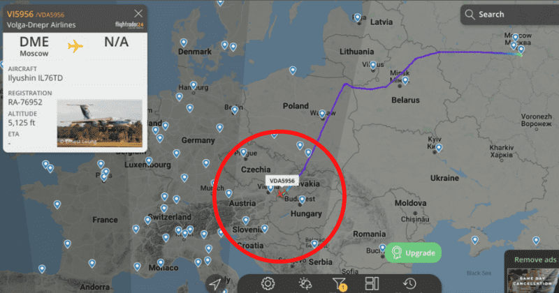 Mystery of flight VI5956: Why was Russian IL-76 allowed to enter EU airspace and land in Bratislava?
