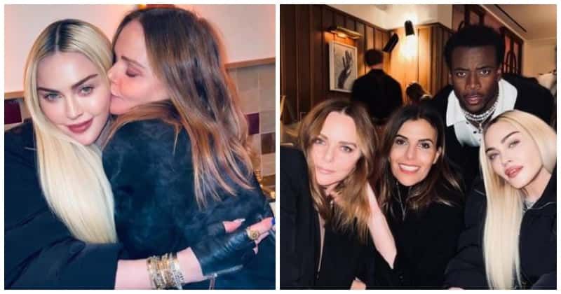 Trolls cry 'FAKE PICS' as Madonna flaunts FLAWLESS skin on night out with friends