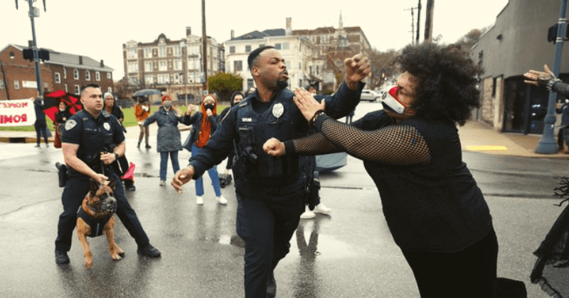 Seth Taylor: Trolls hail officer for delivering 'well-earned left hook' to BLM protester