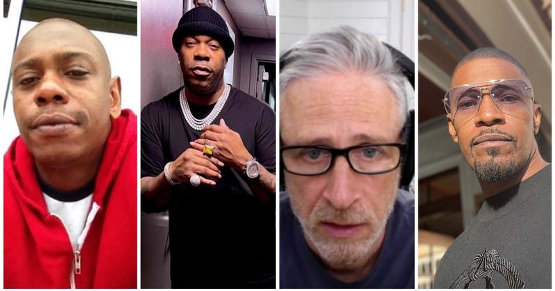 Just Joking: Dave Chappelle DENIES pals Jamie Foxx, Busta Rhymes and Jon Stewart hit his attacker