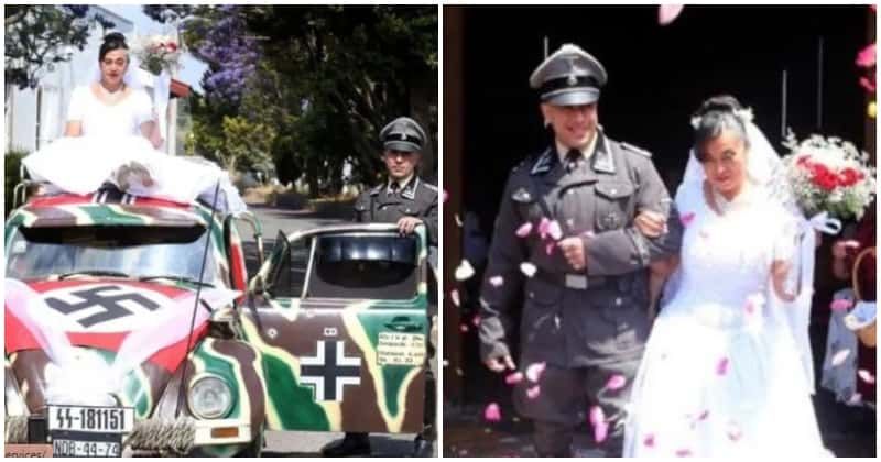 Couple faces flak for Nazi-themed wedding celebrating Adolf Hitler!