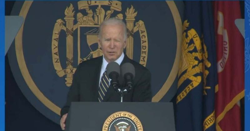 Biden trolled over CREEPY 'I am your commander-in-chief' whisper in speech to naval cadets