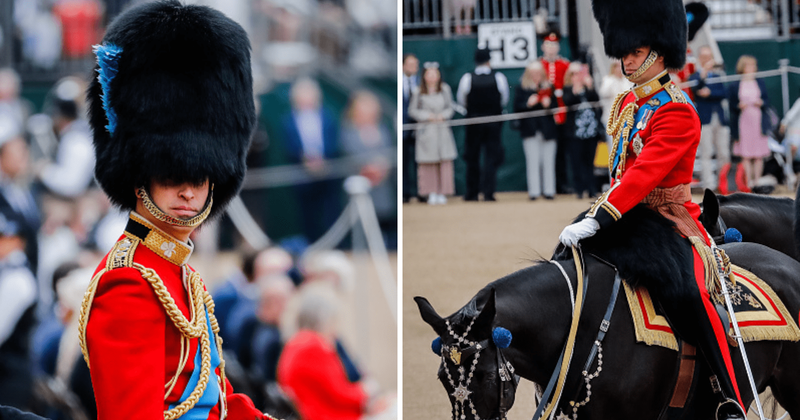 Did Prince William DRUG his horse? Charger seen walking with head down at Trooping the Colour rehearsals