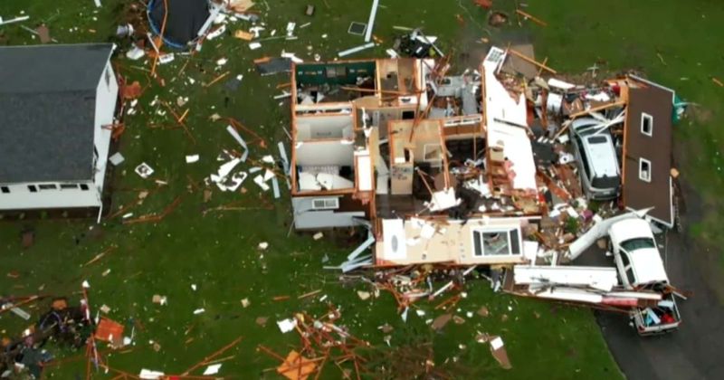 Minnesota Tornado: Widespread damage to homes in Forada amid 'large and extremely dangerous' storm