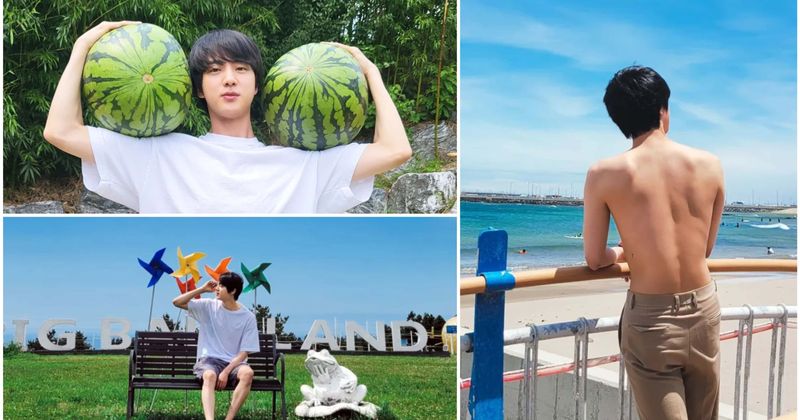 BTS' Jin goes SHIRTLESS on Jeju Island, promotes tourism, fans say: 'Power of Seokjin'