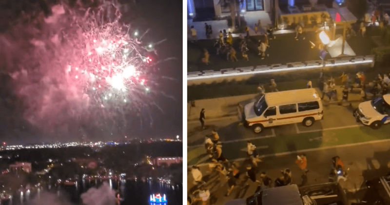 Panicked spectators flee downtown Orlando after SHOOTING scare at Lake Eola fireworks show