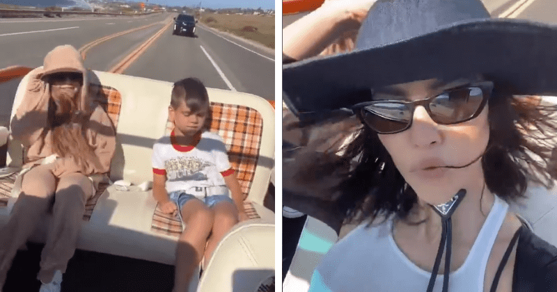 'Irresponsible parenting': Kourtney Kardashian slammed for driving in 'unsafe' manner with her children