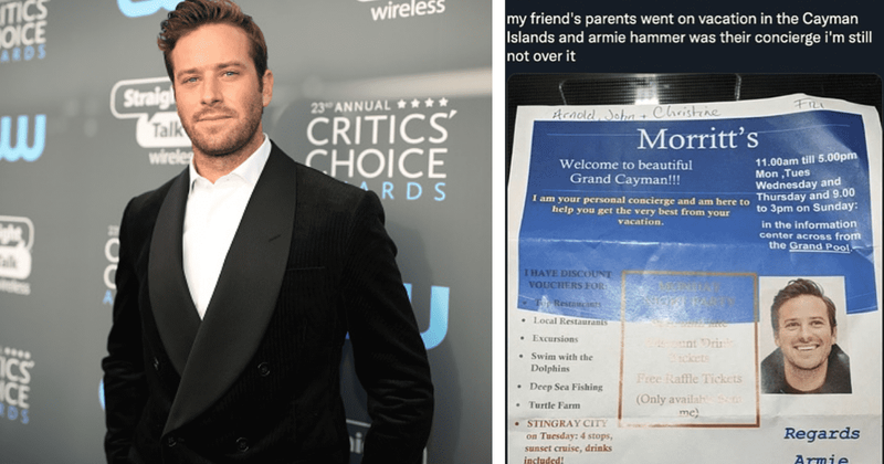 Has Armie Hammer quit acting? Disgraced actor seen 'working' as hotel CONCIERGE in Caymans