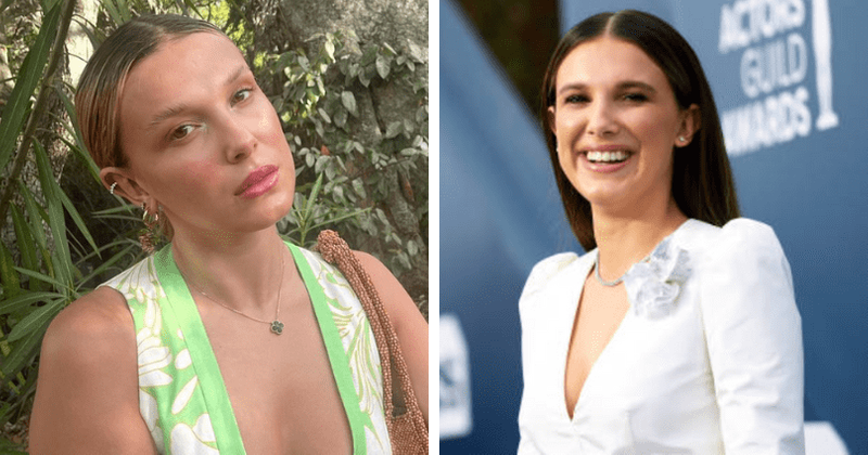 Millie Bobby Brown sizzles in plunging floral dress during vacation with BF Jake Bongiovi