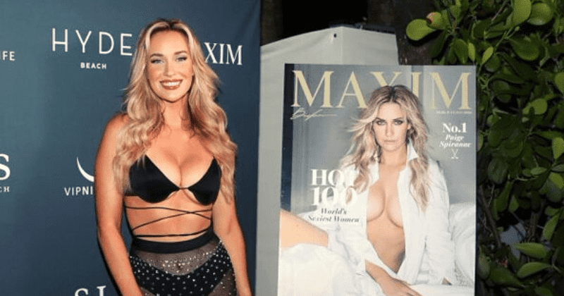 SEXIEST WOMAN ALIVE: Paige Spiranac SIZZLES in see-through outfit as she celebrates Maxim cover
