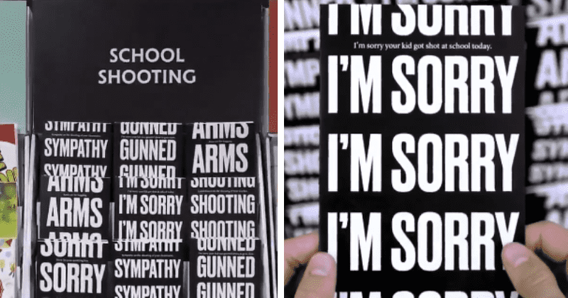 ‘Oh, my God’: Resurfaced TikTok video shows customers shocked by FAKE 'school shooting' sympathy cards