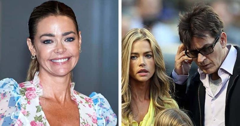 'LIED MY A** OFF': Denise Richards covered up ex Charlie Sheen's addiction issues to 'shelter' their daughters