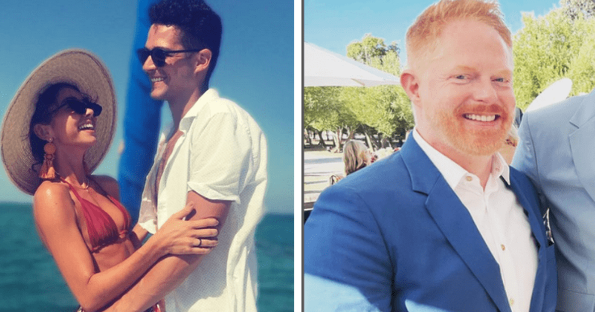 MODERN WEDDING: Jesse Tyler Ferguson officiates 'Modern Family' co-star Sarah Hyland and Wells Adams' wedding