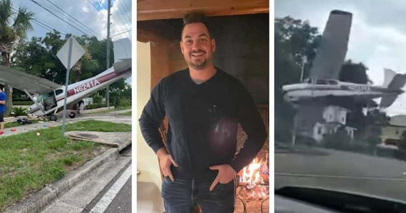Shocking video shows plane crashing into Orlando highway after running out of fuel