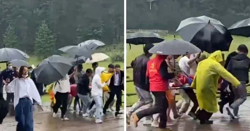 Groom-to-be tragically dies after being STRUCK by lightning during pre-wedding photoshoot