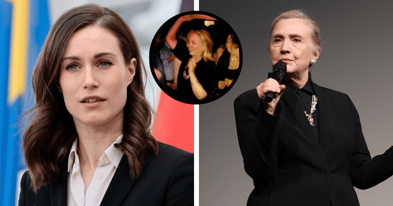 'Finn PM tested positive for not having a stick up her a***': Dancing Hillary Clinton pic in support of Sanna Marin HAILED