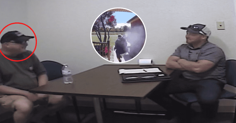 Mitchell Duckro: Dad seen LAUGHING with cop HOURS after he killed daughter's ex-BF who tried to break into house