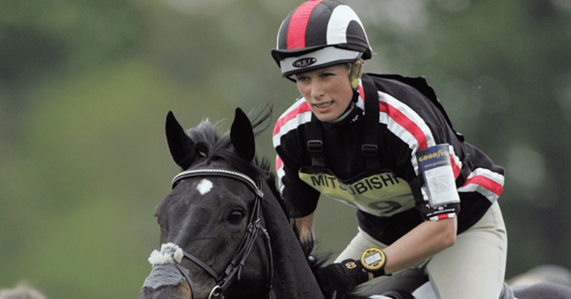 Class Affair: Zara Tindall seen gracefully trotting alongside her horse ahead of summer event