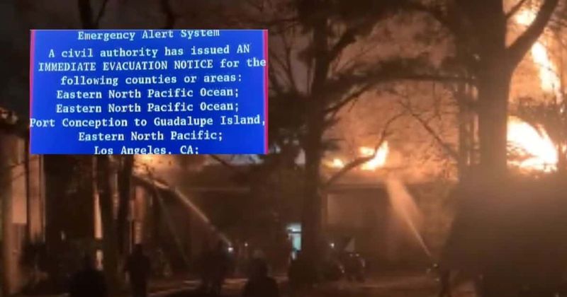IS THE BIG ONE HERE? LA County ACCIDENTALLY broadcasts emergency alert asking residents to evacuate