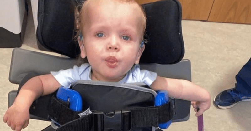 The suffering of little Ollie Knowles: Toddler paralyzed after doctors missed cancer FIFTEEN TIMES