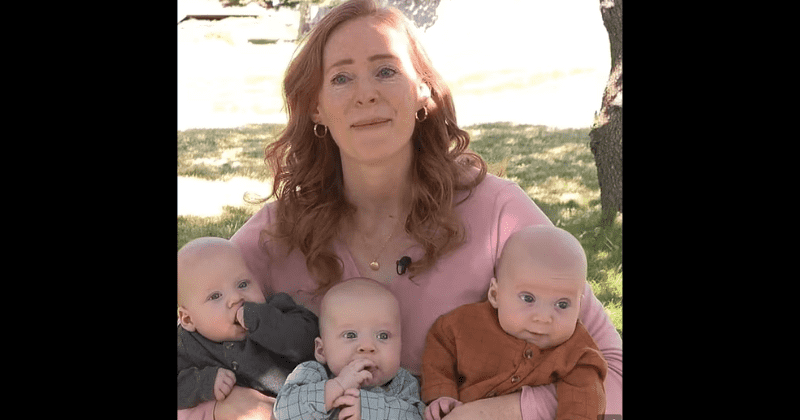 Audrey Tiberius: 46-year-old Utah woman becomes mother to TRIPLETS after being told her eggs were 'too old'