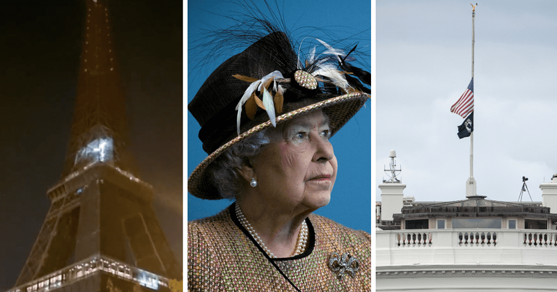 From White House's half-mast flag to dark Eiffel Tower: How the world joined Britain in mourning Queen’s death