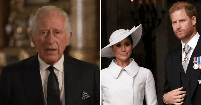 King Charles III extends olive branch by ‘expressing love for Harry and Meghan’ in first address as monarch