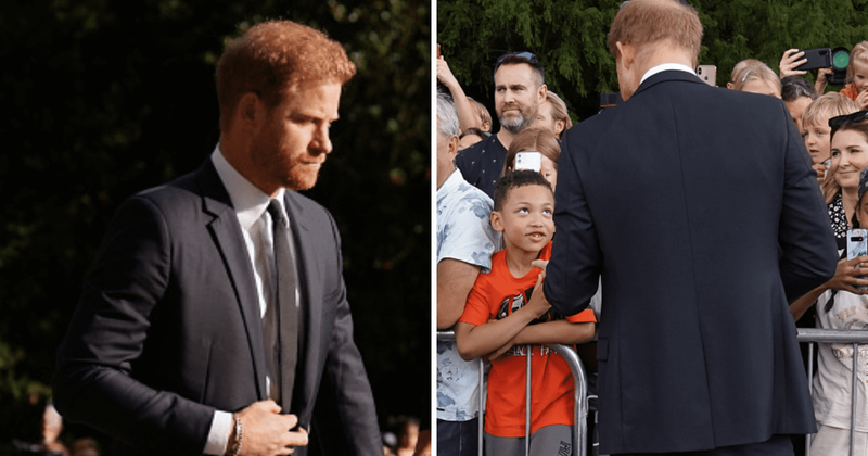 PRINCE HARRY THE GENTLE: Prince praised for his warmth as he talked to about soccer with children