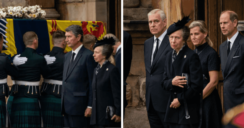 Princess Anne holds back tears as she gives emotional final curtsy to Queen Elizabeth II’s coffin