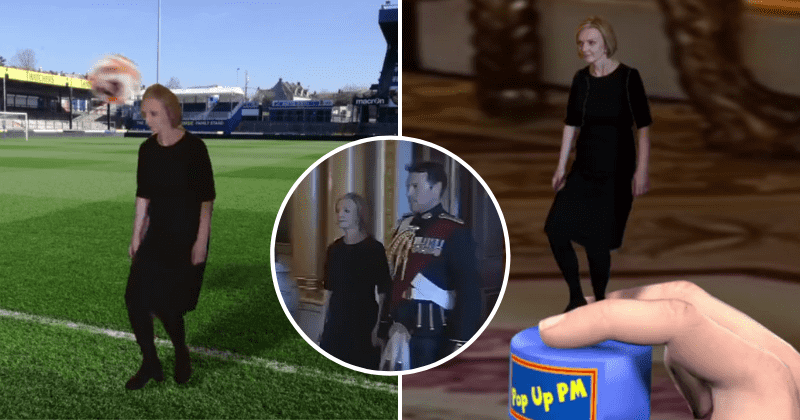 Liz Truss's 'awkward' curtsy to King Charles III gets the meme treatment on Twitter