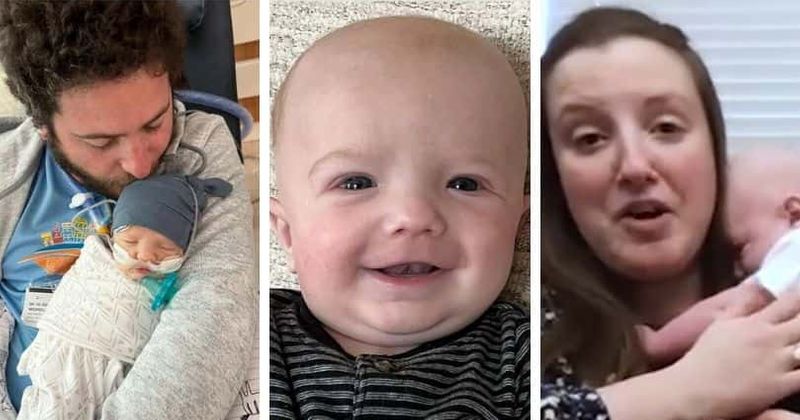 The Miracle of Baby Owen: 4-month-old's life is saved after becoming world's first partial heart transplant with living tissue