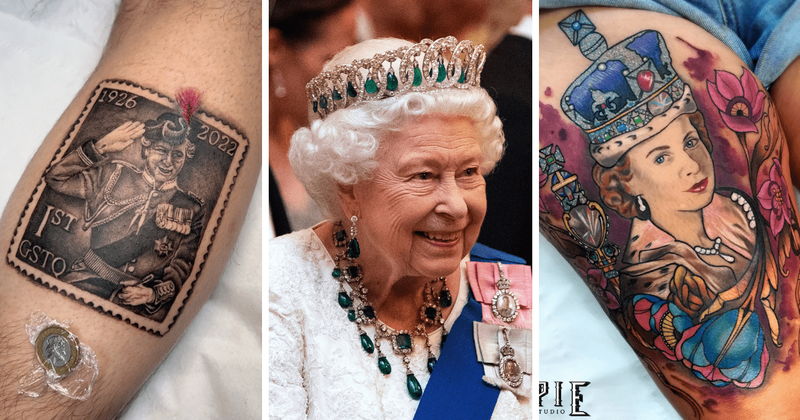 Demand surges for tattoos depicting the Queen, popular ink features late monarch with Paddington bear
