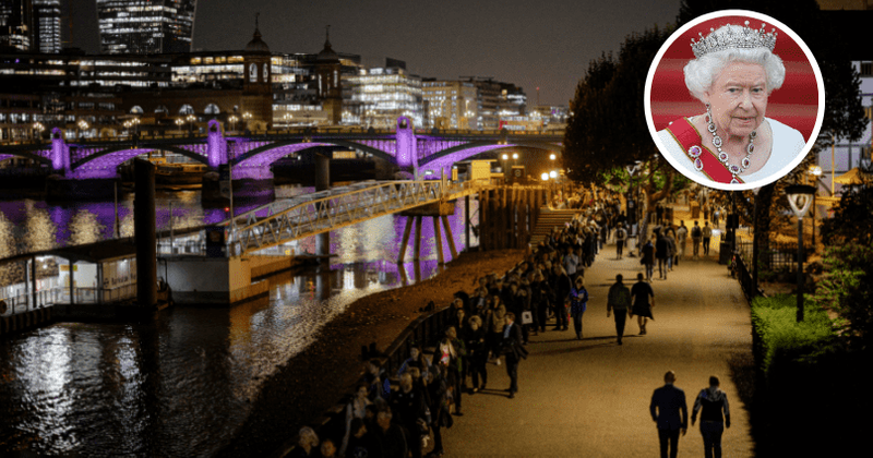 Man, 19, sexually assaults 2 women in queue to see Queen before jumping into Thames to avoid cops