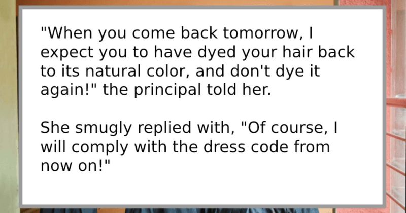 Girl reprimanded because her hair violated school's dress code, complies in EPIC fashion