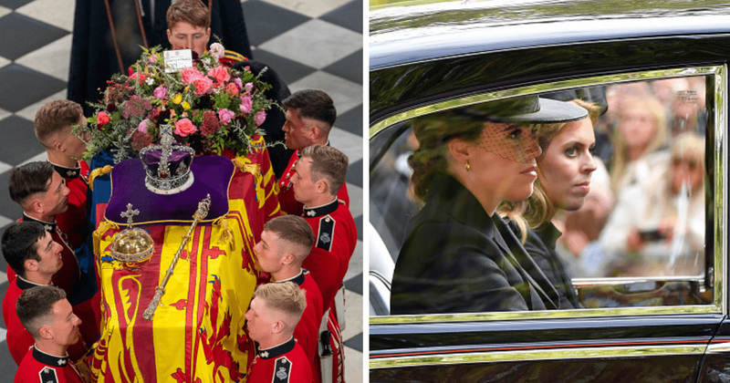 Speculation runs rife as Princesses Beatrice and Eugenie make an early exit from Queen's funeral