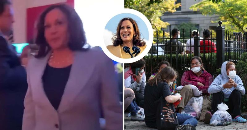 'SECURE' BORDER CZAR Kamala Harris slammed for evading question about illegal migrants bussed to her home