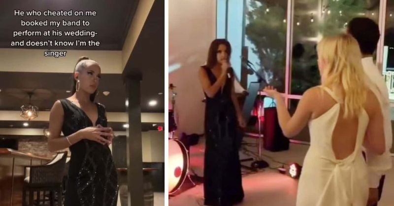 Woman asked to sing at ex-BF's wedding to girl he cheated on her with, what could go wrong...