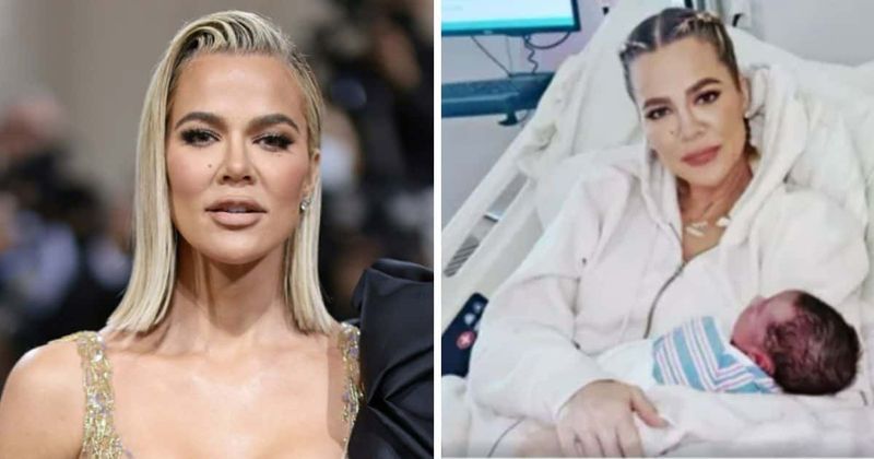 Khloe Kardashian slammed for posing with newborn son in hospital bed despite having him via surrogacy