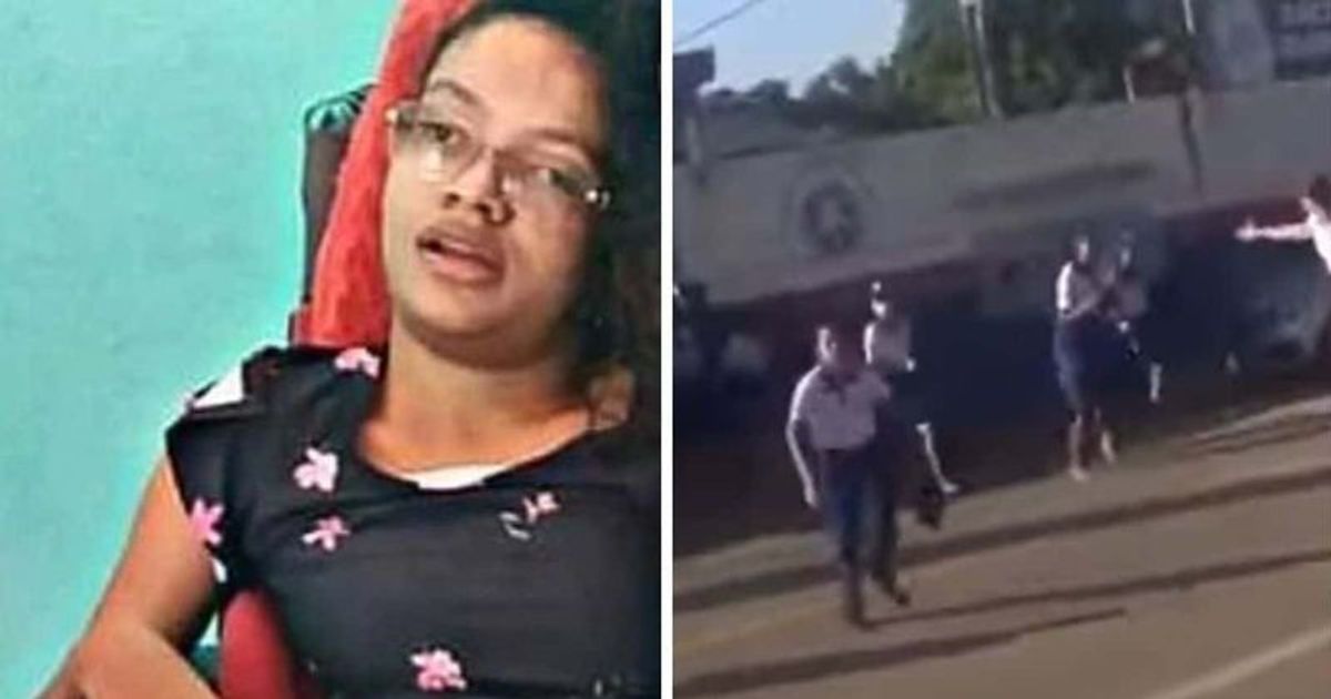 Teen armed with gun and ‘homemade bomb’ shoots and stabs disabled girl to death as students flee school