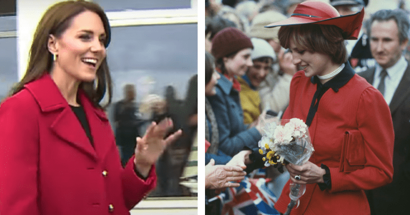 Kate Middleton dons striking LK Bennett ‘Spencer’ coat on Wales visit in subtle tribute to Princess Diana