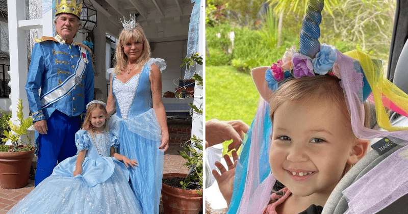 FAIRY GRANDMOTHER: Goldie Hawn, 76, and Kurt Russell, 71, host Cinderella party for Rani's 4th birthday