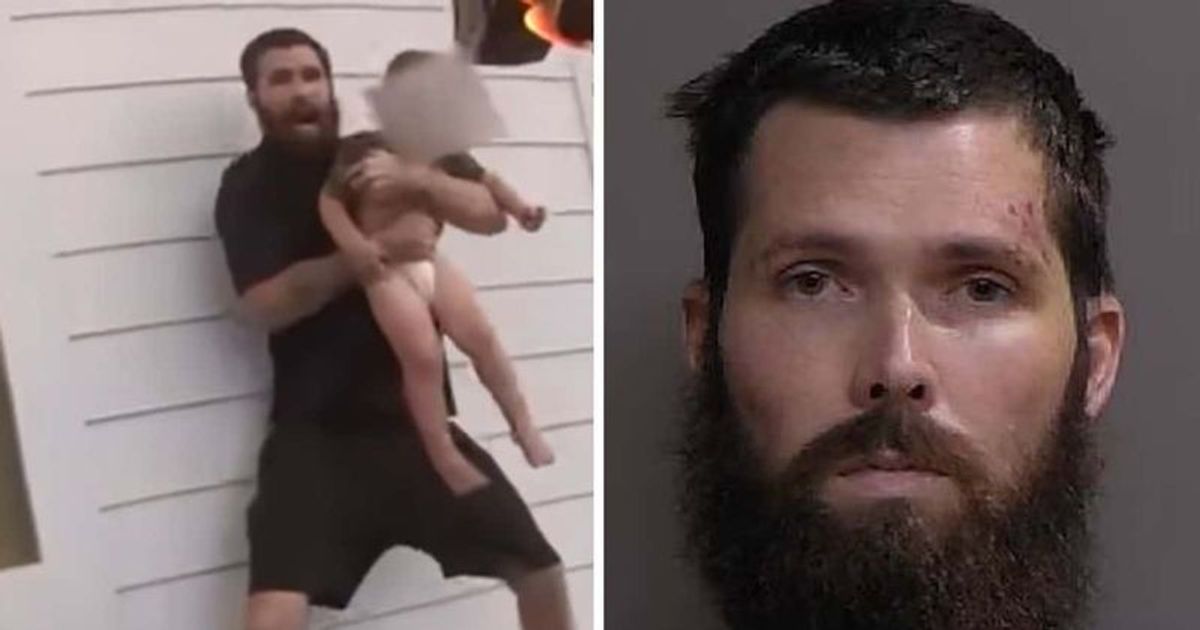 Florida dad who used 1-yr-old son as human shield tased and bitten by K9 before child is reunited with mom
