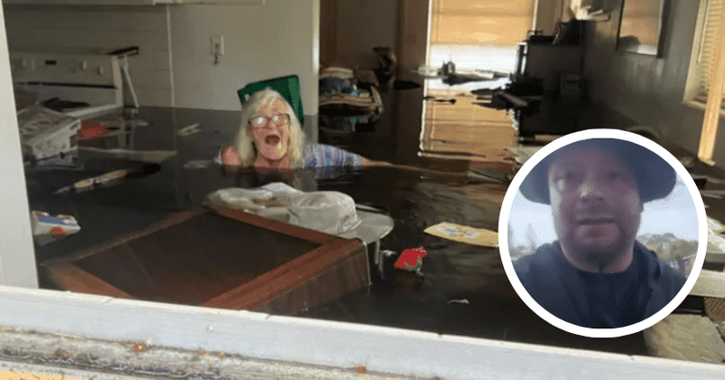 'Rough swim': Man braves Florida's flooded streets to save wheelchair-bound mom, 84, during Hurricane Ian