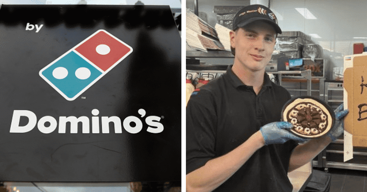 Domino’s worker surprises birthday girl after her friends don't show up at party