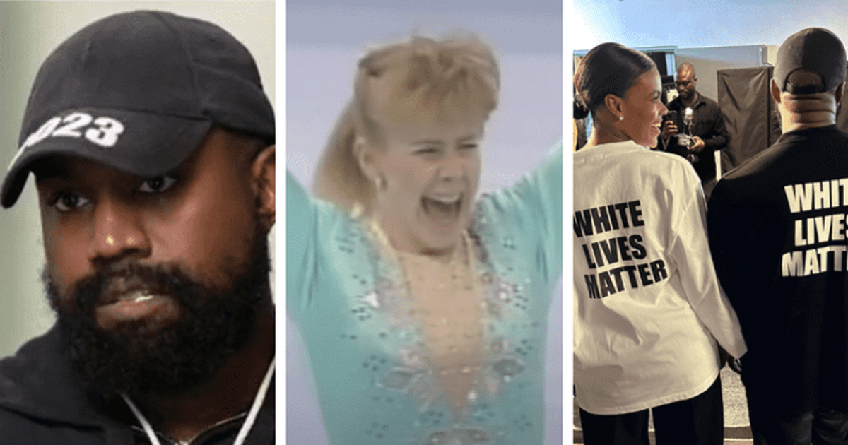 Here's why Kanye West compared his WLM sweatshirt controversy to Tonya Harding’s 1991 Olympics feat
