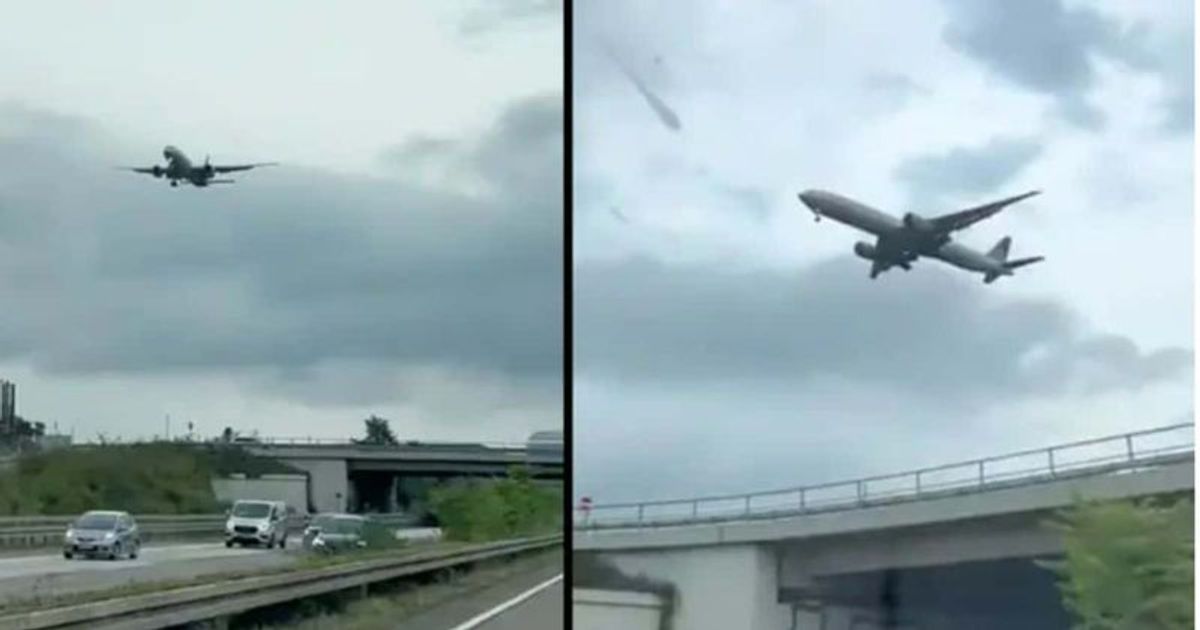 Optical delusion: Plane seemingly stuck in air sparks bizarre theory that it stopped at ‘red light' in sky