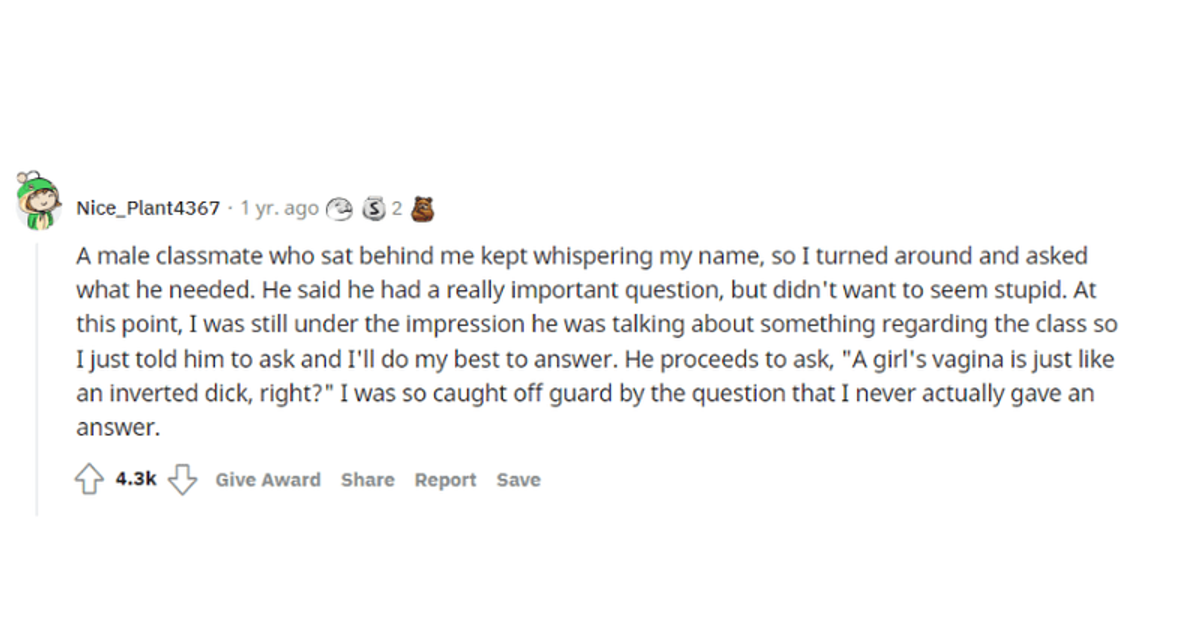 'You thought WHAT?': Reddit thread exposes just how clueless some men are about women's bodies