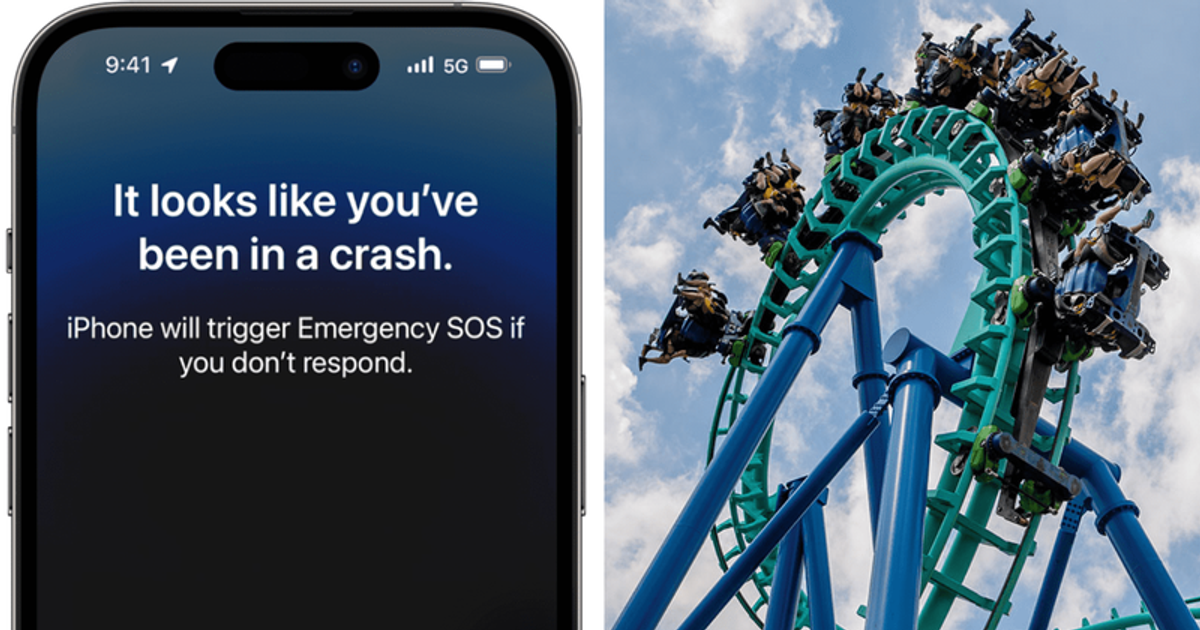 Cops rush to roller coaster after woman's iPhone 14 reports 'severe car crash' that never happened